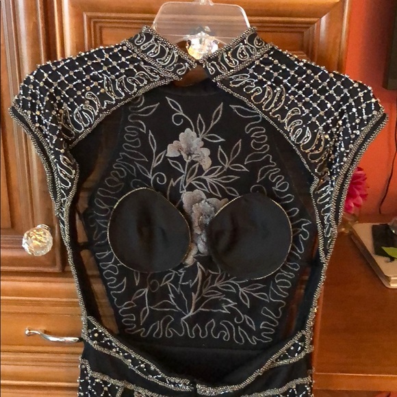 Jovani black beaded dress - Picture 7 of 8